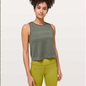 Lululemon Breeze by muscle crop tank